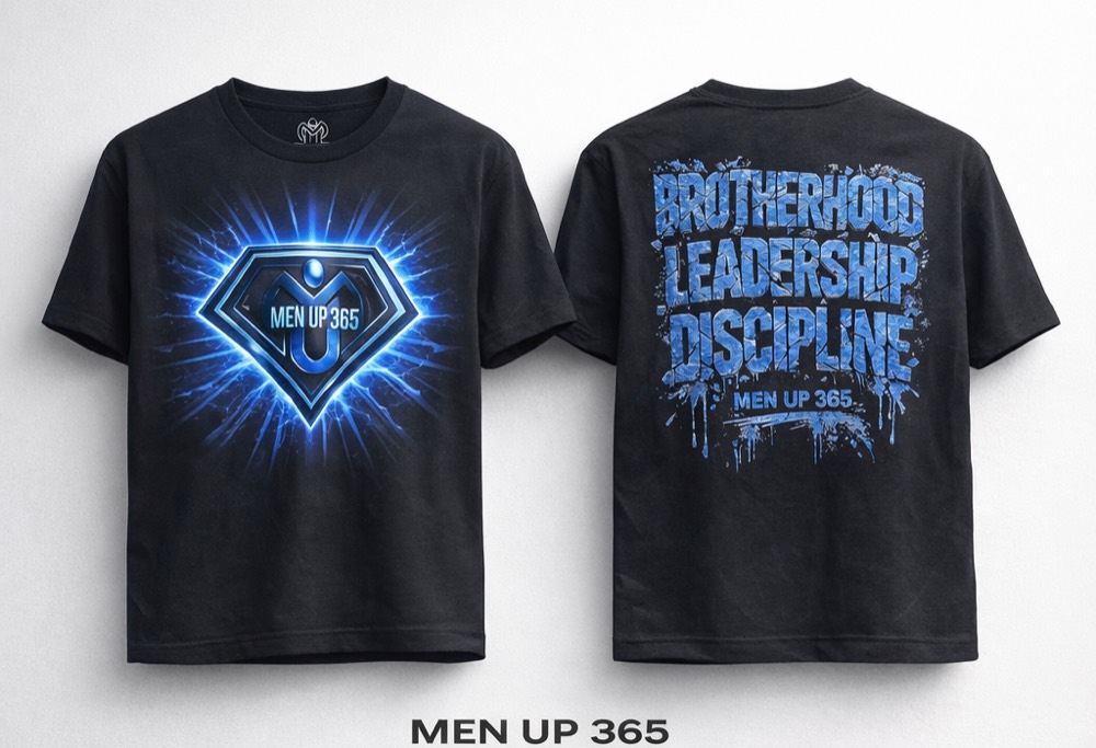 Brotherhood Leadership Discipline Men's T-Shirt — Black MenUp365 faith-based apparel