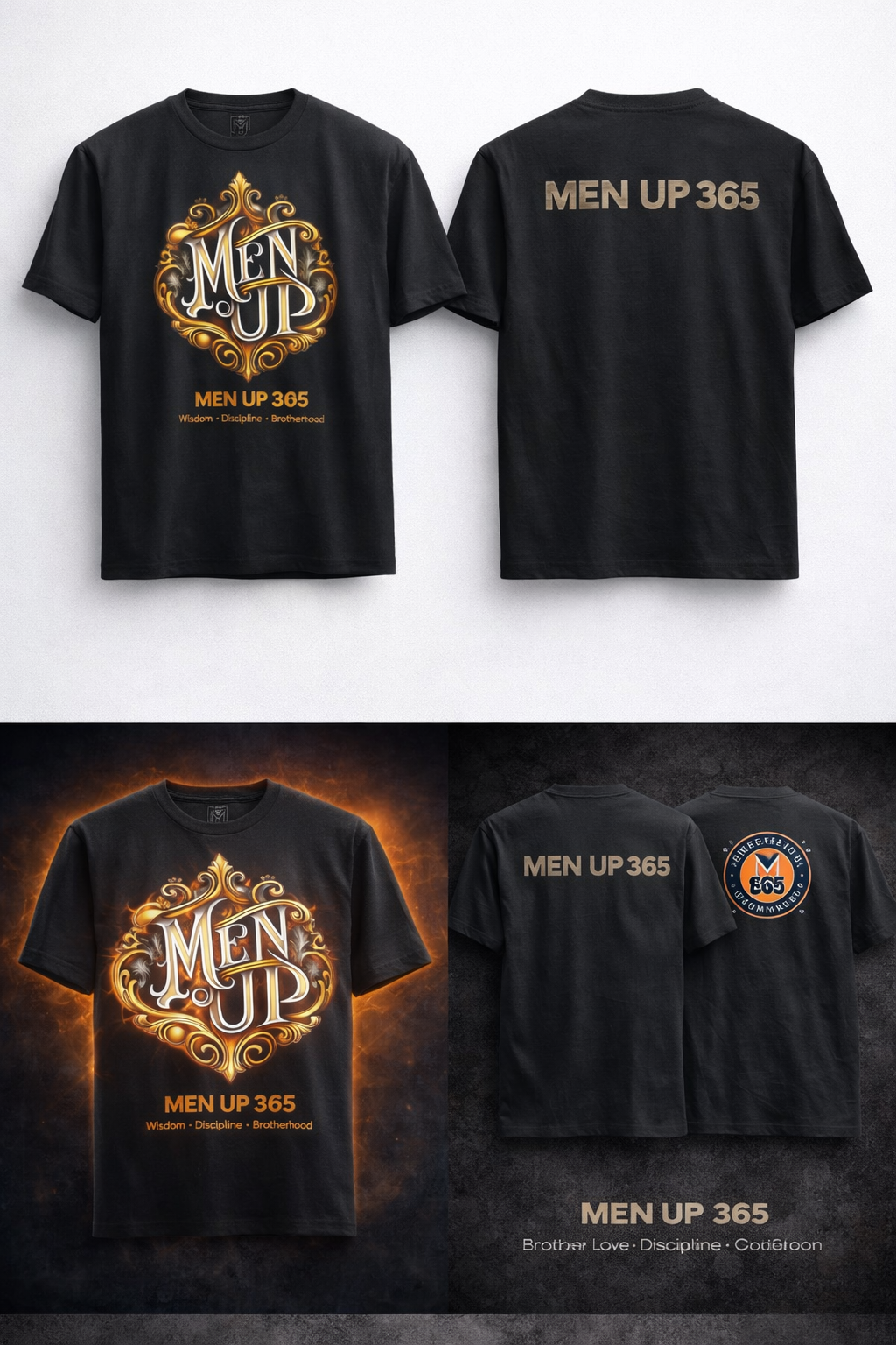 MenUp Ornate Crest Tee